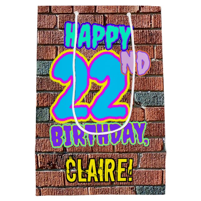 22:a födelsedagen: Roligt, Urban Graffiti Inspired (Baksidan)