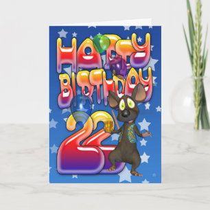 22:a födelsedagskortet, Grattis på födelsedagen Kort