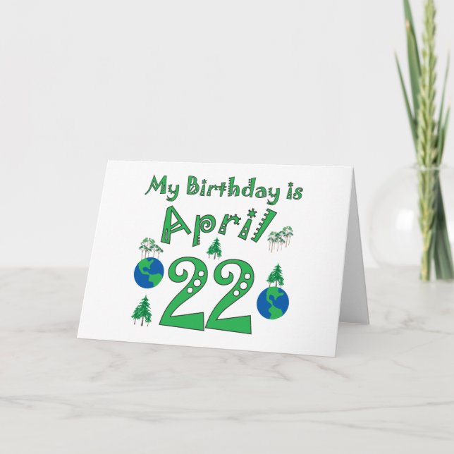 22:a miljödagen i april kort (Framsida)