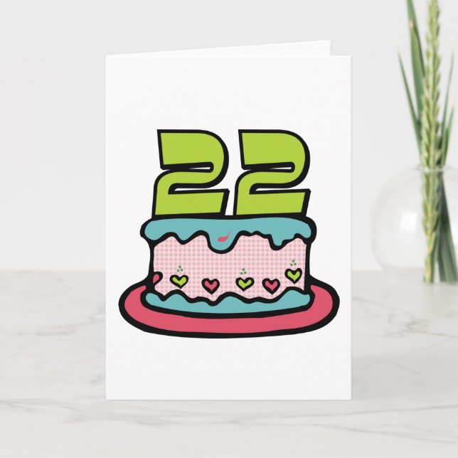 22 Ålderskaka Kort (Framsida)