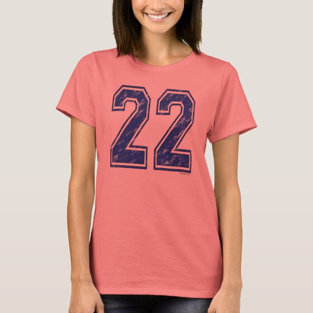 22 Anpassningsbar Jersey Tee (Framsida)