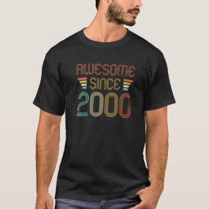 22 år gammal Fantastisk sedan 2000 22:a födelsedag T Shirt