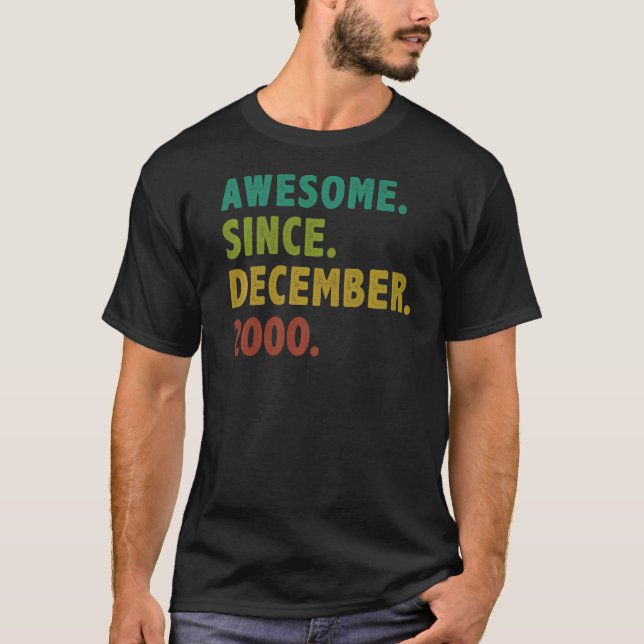 22 år gammal Fantastisk sedan december 2000 22:a f T Shirt (Framsida)