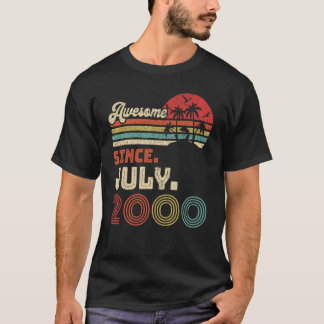 22 år gammal Fantastisk sedan juli 2000 22:a födel T Shirt