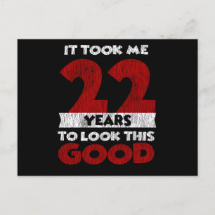 22 år gammal födelsedag Tog mig bra ut 22-årsdag Vykort