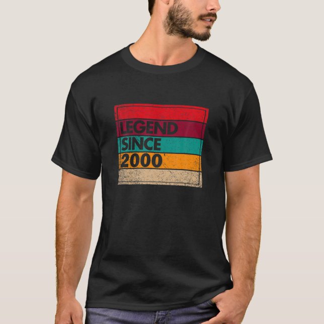 22 år gammal förklaring sedan 2000 22:a födelsedag t shirt (Framsida)