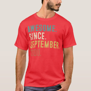 22 år gammal gåva Fantastisk sedan september 2000  T Shirt