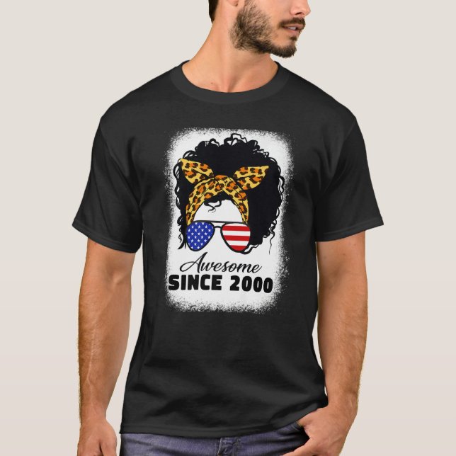 22 år gammal leopard Fantastisk sedan 2000 födelse T Shirt (Framsida)