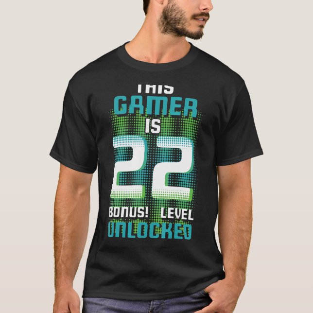 22 år gammal spelande Fantastisk vi T Shirt (Framsida)