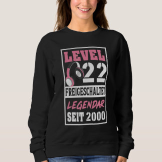 22 år gammaldags flicka sedan 2000 födelsedag t shirt
