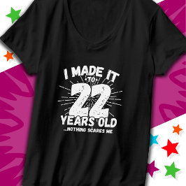 22 år gammalt Sarkastic Meme Funny 22:a födelsedag T Shirt