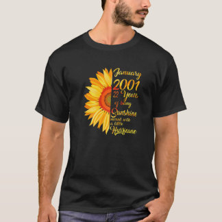 22-årig född i januari 2001 22:a födelsedagstwom t shirt