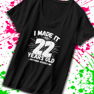 22-årig födelsedag - födelsedagspension - ynklig 2 t shirt