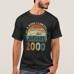 22-åriga gåvor Fantastisk sedan januari 2000 22 T Shirt