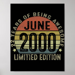 22-åriga gåvor juni 2000 Begränsad utgåva 22 Poster