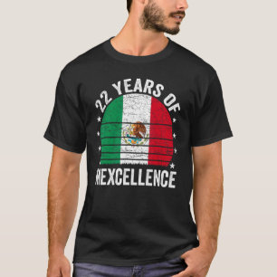 22-åriga Mexikanska födelsedagen 22:a födelsedagen T Shirt