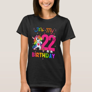 22-åriga Unicorn Det är min 22:a födelsedagsflicka T Shirt