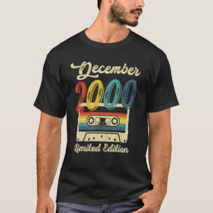 22 års gammal retro December 2000 Kassett 22:a Bi T Shirt
