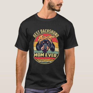 22 Bästa Dachshund Mamma Någonsin Vintage T Shirt
