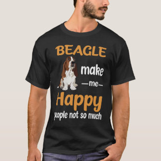 22 Beagle gör mig Lycklig T Shirt