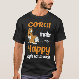 22 Corgi Gör Mig Glad Människor Inte Så Mycket Cor T Shirt