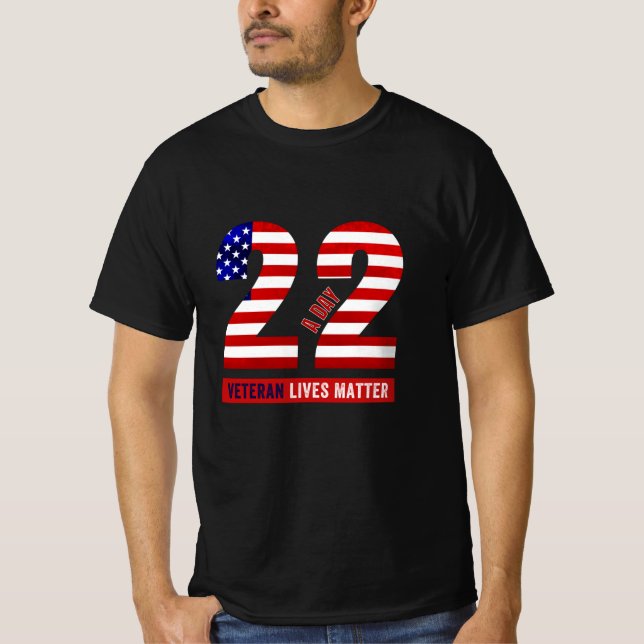 22 dagars veteran - minnesdag - veterandagen t shirt (Framsida)