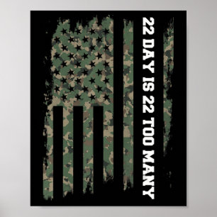 22 dagstidning Veteran Lives Matter Army Suicide A Poster