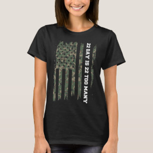 22 dagstidning Veteran Lives Matter Army Suicide A T Shirt