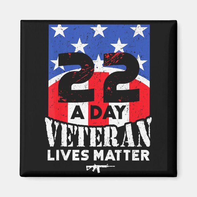 22 Day Veteran Lives Suicide Awareness  Magnet (Framsidan)