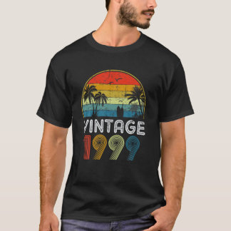 22:e Vintagen födelsedag För manar och kvinnor via T Shirt