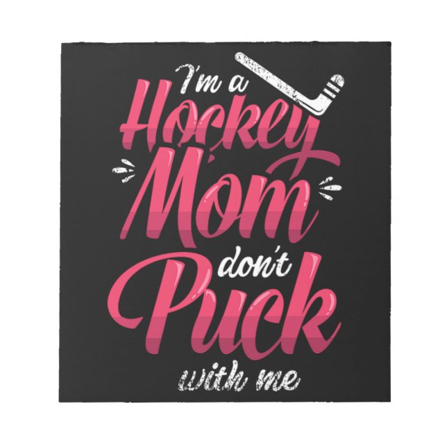 22.Im en hockey Mamma går inte med mig Anteckningsblock (Framsida)