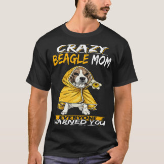 22 Jag är Crazy Beagle Mamma T Shirt