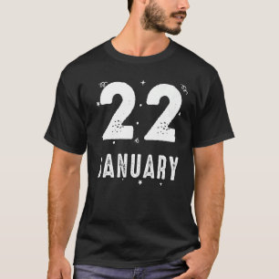 22 januari Party-årsdagen T Shirt