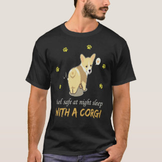 22 Känn Dig Trygg På Natten Sova Med En Corgi T Shirt