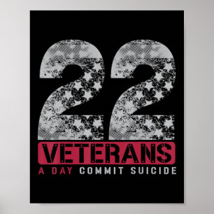 22 Känslan till stjärnor Veteran Suicide Poster
