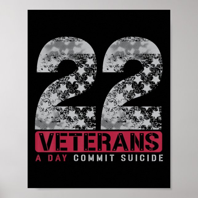 22 Känslan till stjärnor Veteran Suicide Poster (Framsidan)