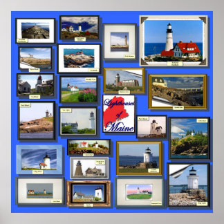 22 Maine fyr Poster