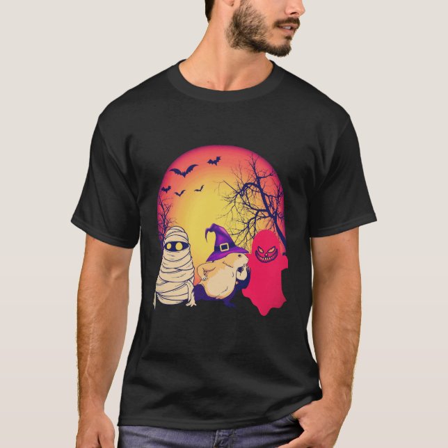 22 marsvin Halloween pumpa T Shirt (Framsida)