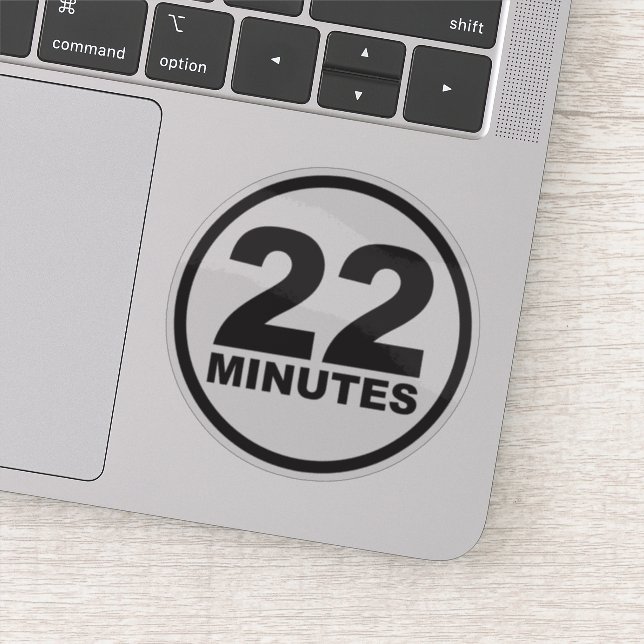 22 minuter Sticker Klistermärken (Detalj)