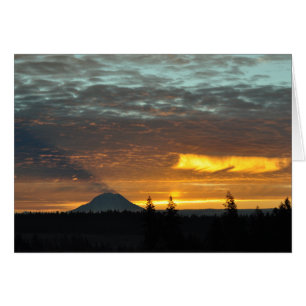 #22 Mount Rainier och dess skugga Hälsningskort
