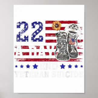 22 om dagen: ta sitt liv och sluta med Veteran Sui Poster