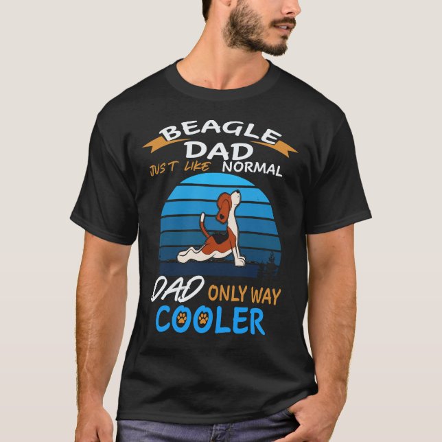 22 Pappa - Beagle Pappa Cooler Beagle T Shirt (Framsida)