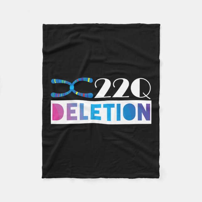 22q11 Deletion För 22q-medvetenhetsstöd  Fleecefilt (Framsidan)