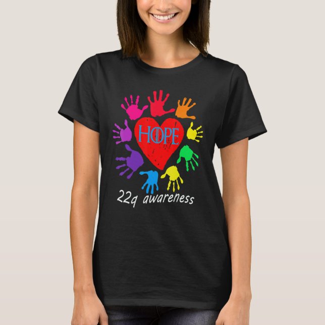 22q Duplication All Hope For Children T Shirt (Framsida)