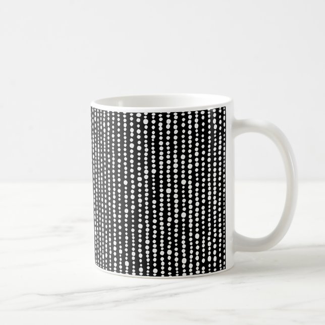 230216 - Svartvit Kaffemugg (Höger)