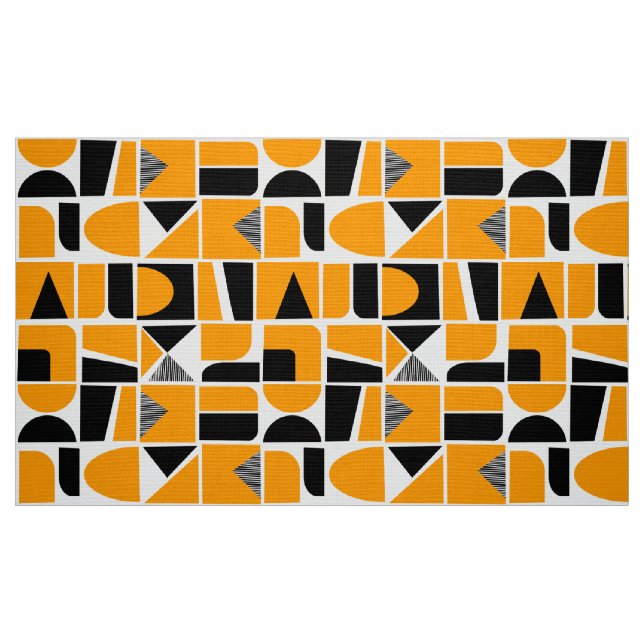 230616 - Gultens Orange och Svart. Tyg (Fat Quarter)
