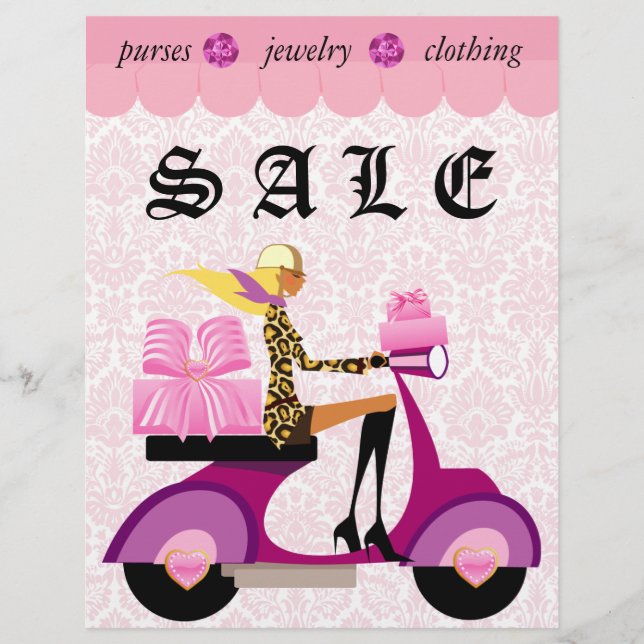 232 Mode Flyer Spark Scooter Kvinna Rosa Damas Leo (Framsidan)