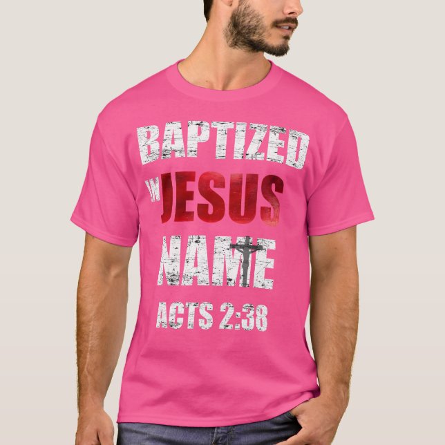 238-bitarsfientliga enbart Jesus Namn T Shirt (Framsida)