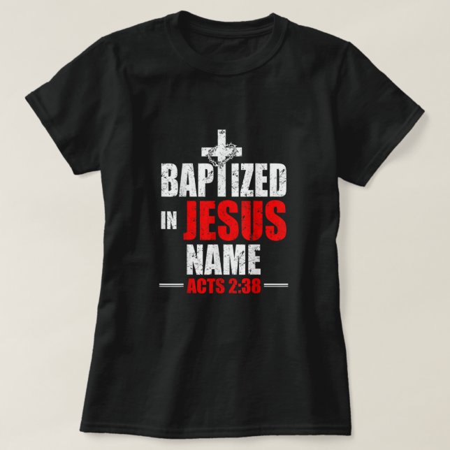 238-bitarsfientliga enbart Jesus Namn T Shirt (Design framsida)