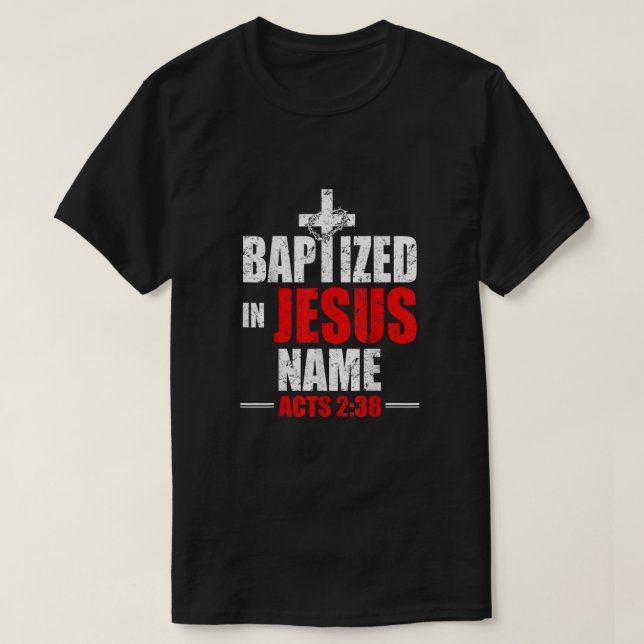 238-bitarsfientliga enbart Jesus Namn T Shirt (Design framsida)